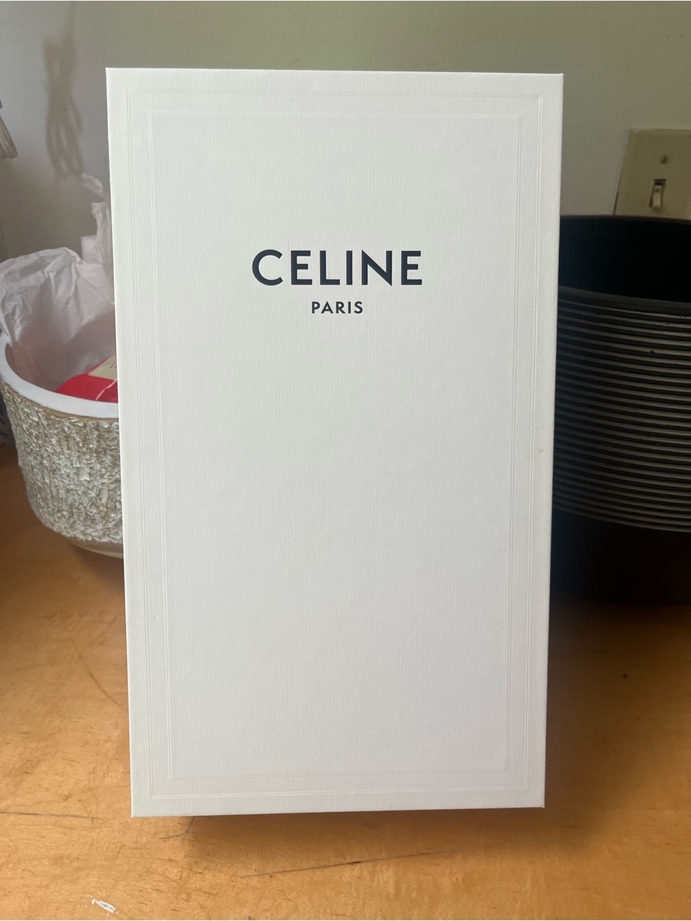 Celine White shoe Box
